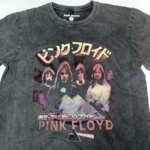 Pink Floyd - Dark Side Of The Moon Japan Poster Stone Wash Official T Shirt ( Men M ) ***READY TO SHIP from Hong Kong***